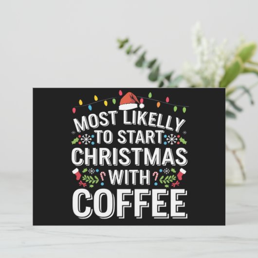 platte kerstkaart (Staand voorkant)