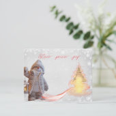 Platte kerstkaart (Staand voorkant)