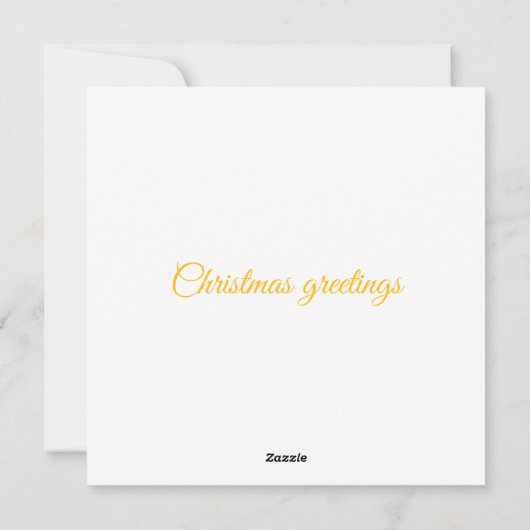 Platte kerstkaart  (Achterkant)