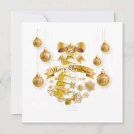 Platte kerstkaart