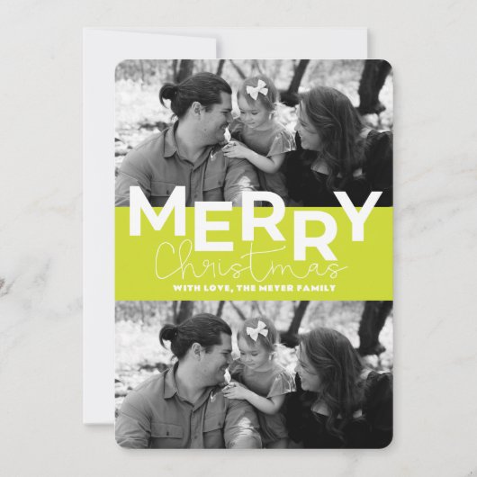 Platte kerstkaart (Voorkant)