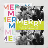 Platte kerstkaart (Voorkant / Achterkant)