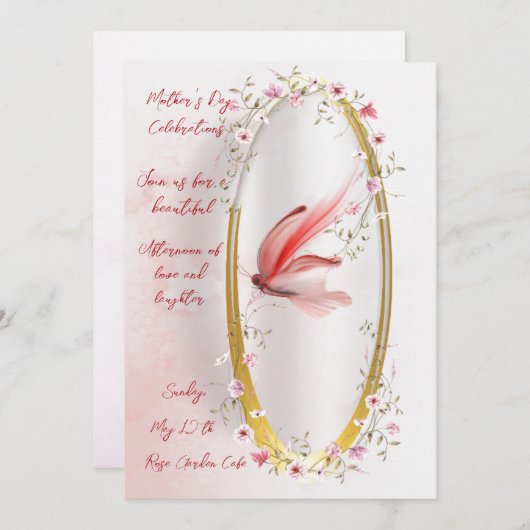 Platte kerstkaart  (Voorkant / Achterkant)