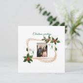 Platte kerstkaart (Staand voorkant)