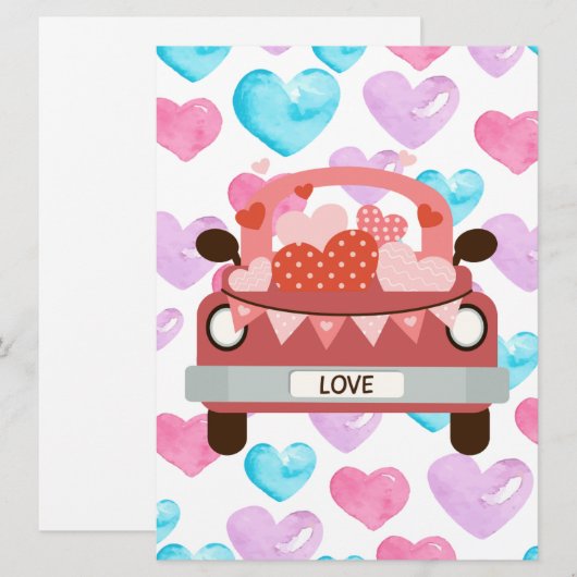 Platte kerstkaart (Voorkant / Achterkant)