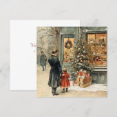Platte kerstkaart (Voorkant / Achterkant)