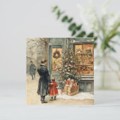 Platte kerstkaart (Staand voorkant)