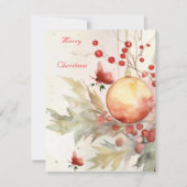 Platte kerstkaart (Voorkant)