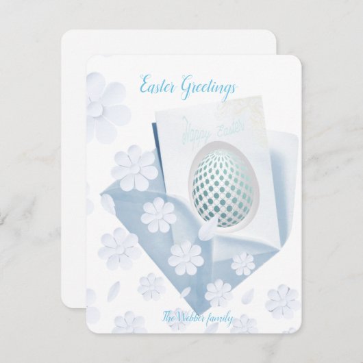 Platte kerstkaart  (Voorkant / Achterkant)