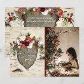 platte kerstkaart (Voorkant / Achterkant)