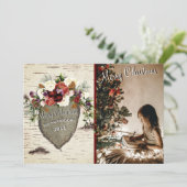 platte kerstkaart (Staand voorkant)