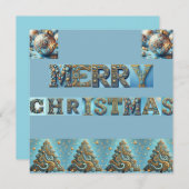 platte kerstkaart (Voorkant / Achterkant)