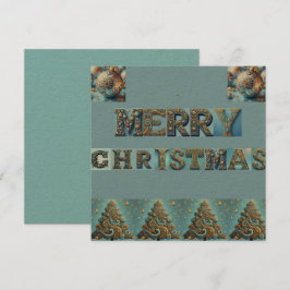 platte kerstkaart