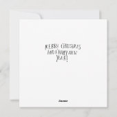 Platte kerstkaart, Formaat: 10,8 cm x 14 cm, Papie Feestdagenkaart (Achterkant)