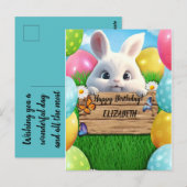 Platte kerstkaart, formaat: 4,25" x 5,5", papier:  briefkaart (Voorkant / Achterkant)