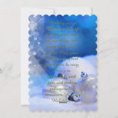 Platte kerstkaart, formaat: 5" x 7", papier: kraft feestdagenkaart (Achterkant)