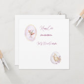 Platte kerstkaart  kaart (Voorkant / Achterkant in situ)