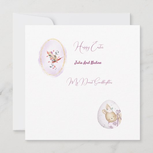 Platte kerstkaart  kaart (Voorkant)