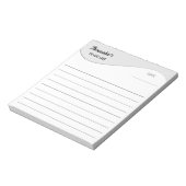 Platte labelrand - golf grijs verloop 1 notitieblok (Linkerzijde)