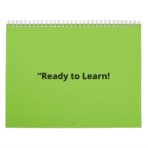 Platte limoengroene achtergrond – schooltextuur kalender
