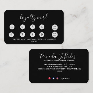 Platte loyaliteitskaart 3,5" x 2,0" klantenkaartje