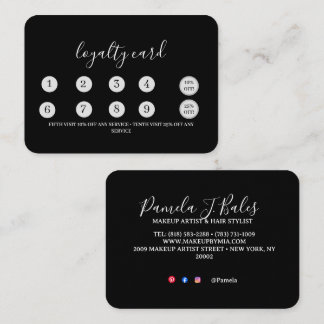 Platte loyaliteitskaart 3,5" x 2,0" klantenkaartje