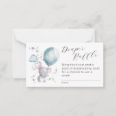 Platte luier Raffle behuizing Kaart Notitiekaartje (Voorkant)