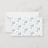 Platte luier Raffle behuizing Kaart Notitiekaartje (Achterkant)