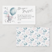 Platte luier Raffle behuizing Kaart Notitiekaartje (Voorkant / Achterkant)