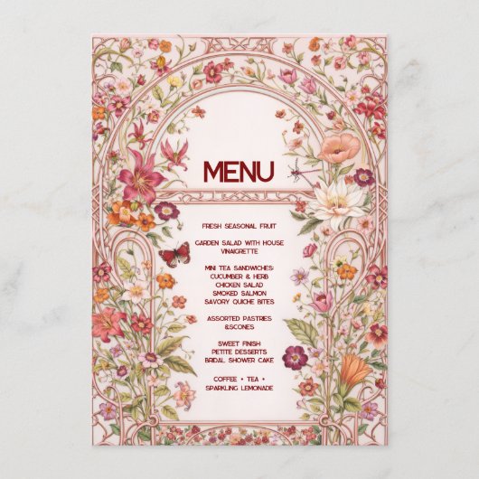 Platte Menu (Voorkant)