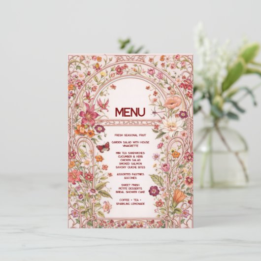 Platte Menu (Staand voorkant)