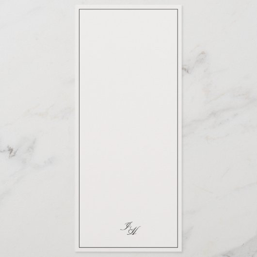 Platte Menu (Achterkant)