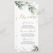 Platte Menu (Voorkant / Achterkant)