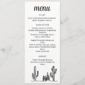 Platte menu (Voorkant)