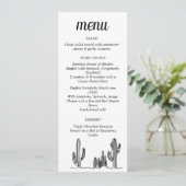 Platte menu (Staand voorkant)