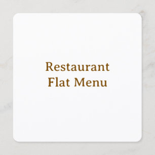 Platte menu