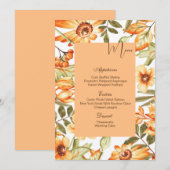 Platte menukaart-Herfst Menu (Voorkant / Achterkant)