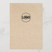 Platte menukaarten voor restauranttafel van karton menu (Achterkant)