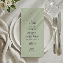 Platte menu's trouw Minimalistische moderne.