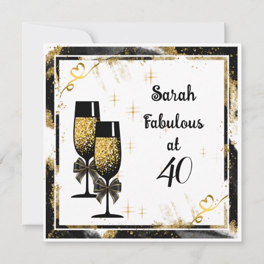 Platte mijlpaal verjaardag Kaart (Voorkant)