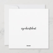 Platte mijlpaal verjaardag Kaart (Achterkant)