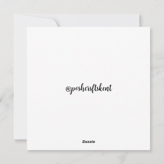 Platte mijlpaal verjaardag Kaart (Achterkant)