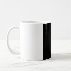 Platte Minimalistische Maanfase Mok - Monochroom Z