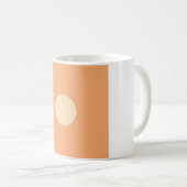 Platte Minimalistische Maanfase Mok - Warm Terraco (Voorkant rechts)