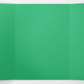 Platte Mint Groene Achtergrond – Huwelijksontwerp Drieluik Kaart (Binnenkant midden)