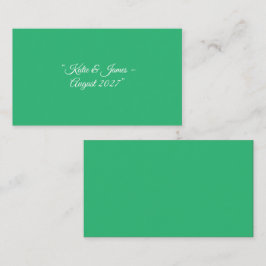 Platte Mint Groene Achtergrond – Huwelijksontwerp Informatiekaartje
