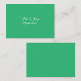 Platte Mint Groene Achtergrond – Huwelijksontwerp Informatiekaartje