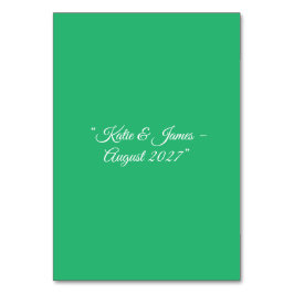 Platte Mint Groene Achtergrond – Huwelijksontwerp Kaart