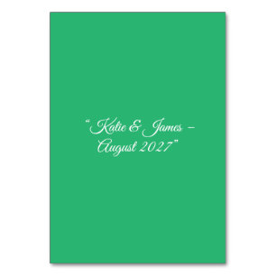 Platte Mint Groene Achtergrond – Huwelijksontwerp Kaart