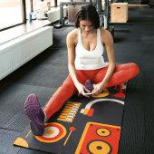 platte muziekinstrumenten yogamat